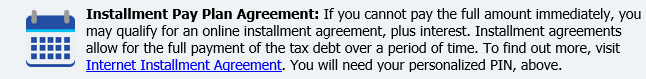 Installment Pay Plan Agreement